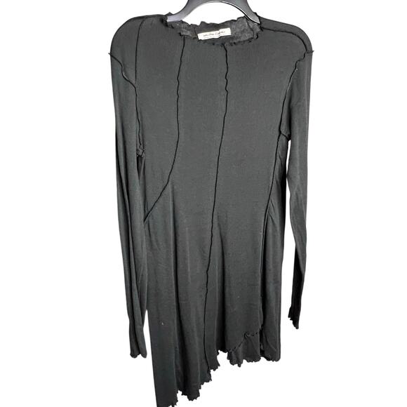 - Free People Full Swing Tunic Top Dark Gray washed Black NWOT - Picture 5 of 8